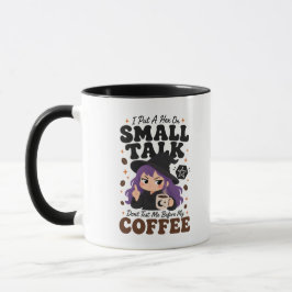 Taza de bruja antisocial de dos tonos regalo de Ha