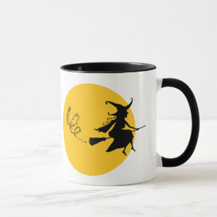 Taza de Bruja en su Escoba