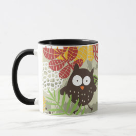 Taza de búho caprichoso