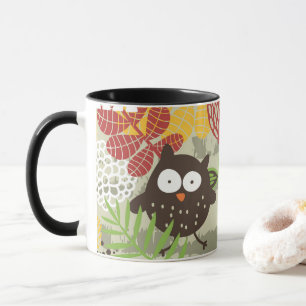 Taza de búho caprichoso