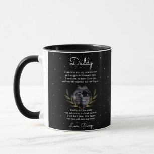 Taza De Bump a Dad Mensaje Leaf Gold Black