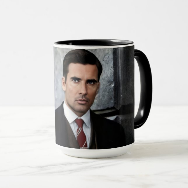 taza de caballero elegante (Anverso derecho)