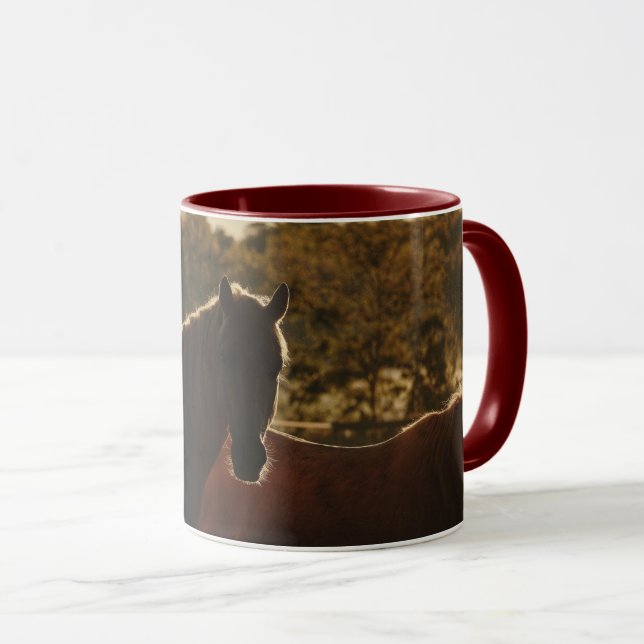 Taza de caballo de granja rústica (Anverso derecho)