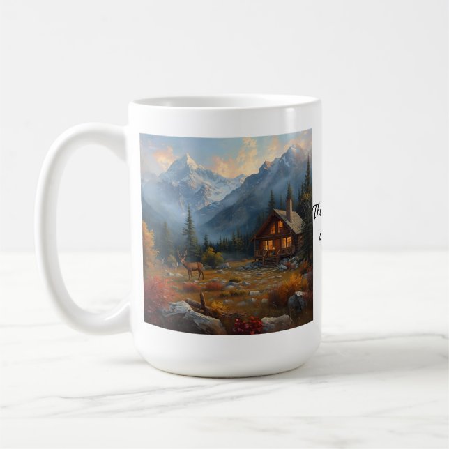 Taza de cabaña de montaña (Izquierda)