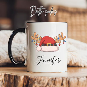 Taza de cacao caliente personalizada de Santa para