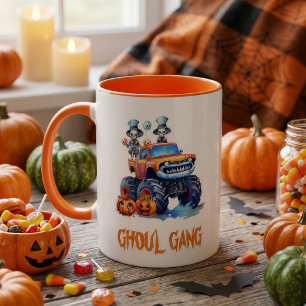 Taza de cacao de Halloween para niños de la pandil