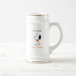 Taza de cachorro de dibujos animados de pelo de pe