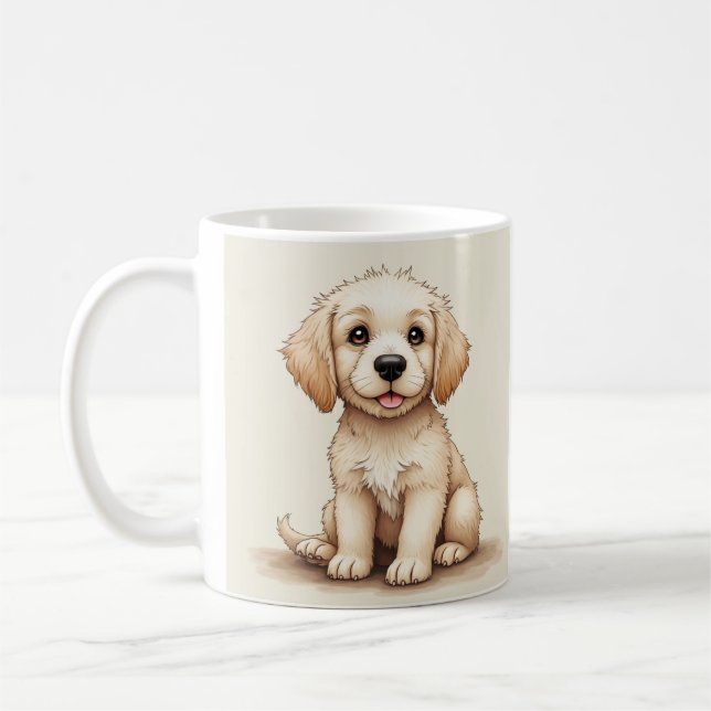 taza de cachorro (recuperador dorado) (Izquierda)