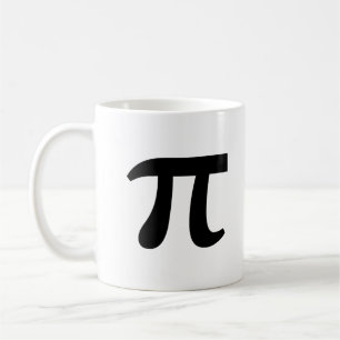 Taza De Café π Pi Escritura Negra