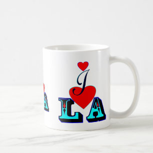 Taza De Café ღ ♥ Amo La-Los Angeles Classic White Mug ♥ ღ