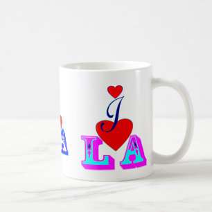 Taza De Café ღ ♥ Amo La-Los Angeles Classic White Mug ♥ ღ