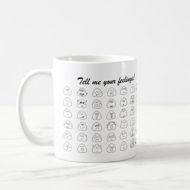 TAZA DE CAFÉ おにぎり顔マグカップ (Izquierda)