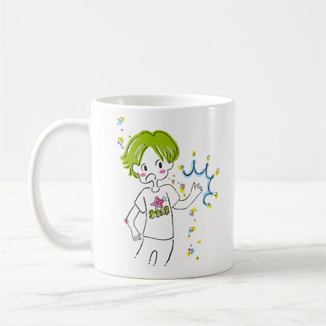 TAZA DE CAFÉ おばけとなんでやねん！コラボ コーヒーマグカップ (Izquierda)