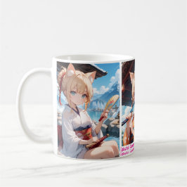 TAZA DE CAFÉ かわいい猫耳娘のカップ