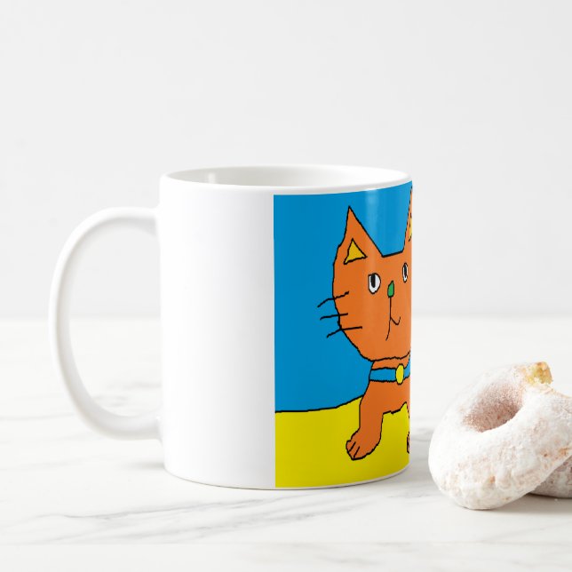 TAZA DE CAFÉ ウクライナ猫ちゃん (Con donut)