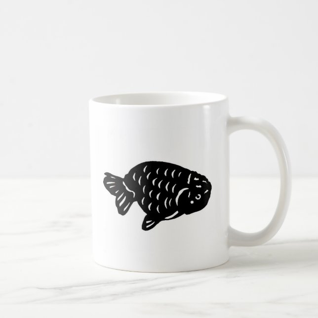TAZA DE CAFÉ ランチュウ　らんちゅう　金魚 (Derecha)