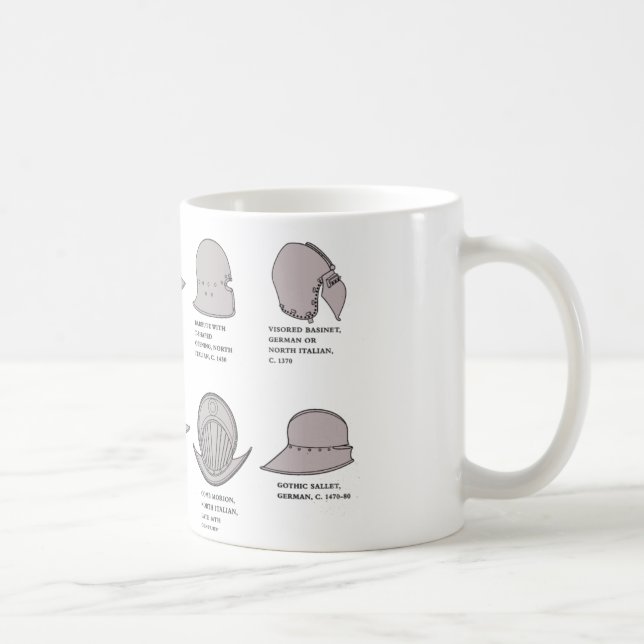 TAZA DE CAFÉ 中世ヨーロッパのヘルメット (Derecha)