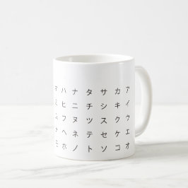 TAZA DE CAFÉ 五 十 音(カ タ ナ