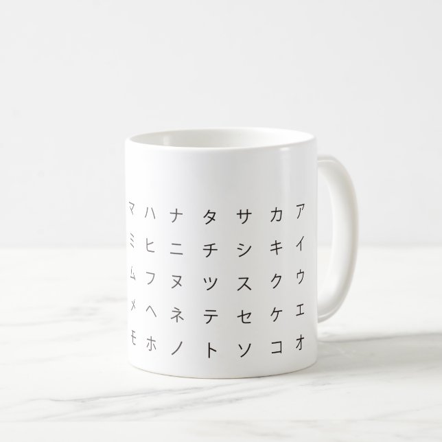 TAZA DE CAFÉ 五 十 音(カ タ ナ (Anverso derecho)