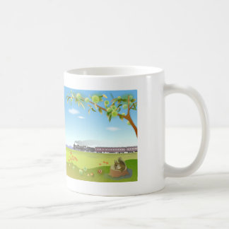 TAZA DE CAFÉ 初秋の風景のイラスト入りマグカップ