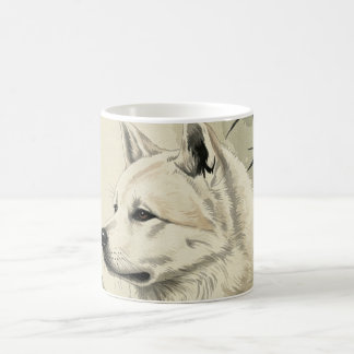 Taza De Café 「墨犬」Japanese style ink painting mug