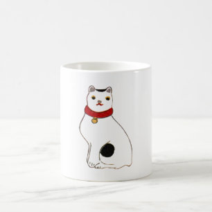 Taza De Café 日 本 の 猫 の 形, muñeca del gato japonés