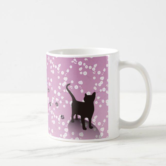TAZA DE CAFÉ 梅と猫　マグカップ (Derecha)