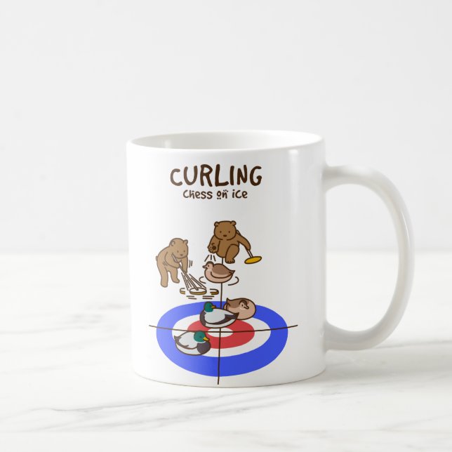 Taza De Café 【鴨カーリング】 Mallard Curling (Derecha)