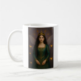 Taza De Café 003_A fairy princess in emerald green.