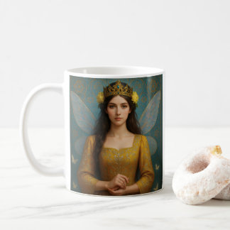 Taza De Café 007_A fairy princess in golden yellow.