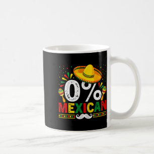 Taza De Café 0% mexicano divertido cinco de mayo sombrero latin