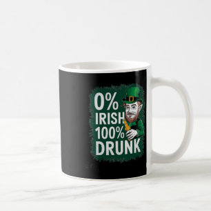 Taza De Café 0 Por Ciento Irlandés 100 Por Ciento Borracho No I