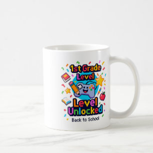 Taza De Café 1º Grado Nivel Sin Bloquear Video Gamer Pixel Ck T