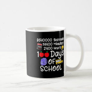 Taza De Café 100º Día De La Escuela 100 Días 2400 Horas 144000
