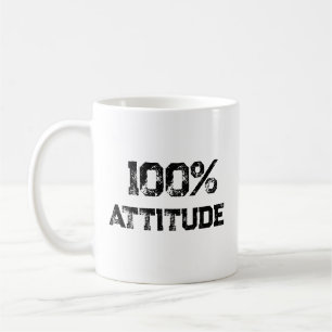Taza De Café 100% ACTITUD – Regalo de oficina personalizable pa