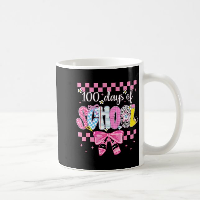 Taza De Café 100 Days Of School Fun Milestone Clroom Kids  (Derecha)