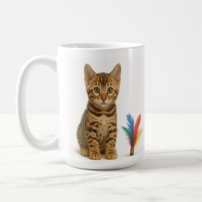 Taza De Café 100% de posibilidades de caos - estilo gatito beng (Izquierda)