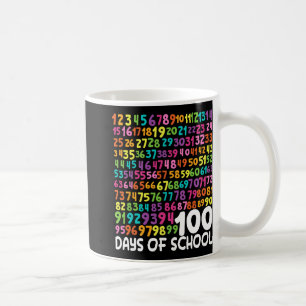 Taza De Café 100° Día De Enseñanza 100 Días Math Num