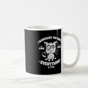 Taza De Café 100° Día de Estudiantes Niños - Sobreviví a 100