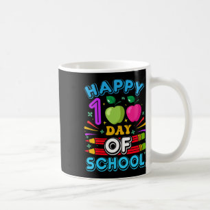 Taza De Café 100° Día De La Escuela 100 Días De Maestra Escolar
