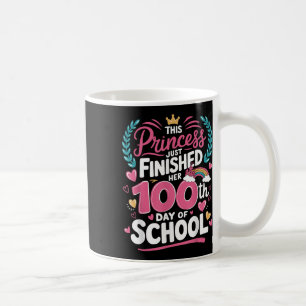 Taza De Café 100° Día De La Princesa Escolar Niños Chicas 100 D