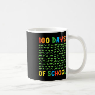 Taza De Café 100° Día de los Niños Maestros 100 Días Dinosaurio