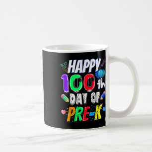 Taza De Café 100° Día de Regalo Escolar 100 Días De Profesora P