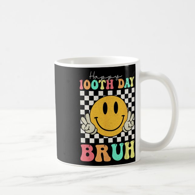 Taza De Café 100 días Bruh Smile 100 días a escolares (Derecha)