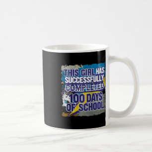 Taza De Café 100 días Chicas de ropa divertida y campeón; estud