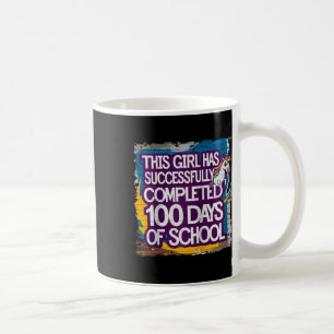 Taza De Café 100 días Chicas de ropa divertida y campeón; estud