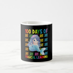 Taza De Café 100 Días De Aprendizaje Mágico Escuela De Sirenas