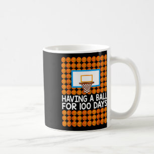 Taza De Café 100 días de baile de básquetbol escolar regalo de