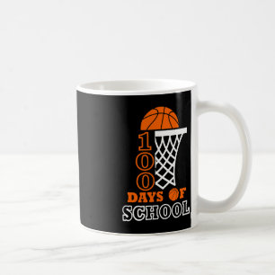 Taza De Café 100 Días de Básquetbol Escolar 100 días de sc