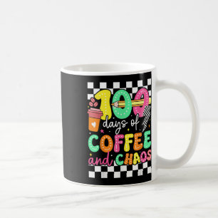 Taza De Café 100 Días De Café Y Campeón; Catedrático De Caos Re